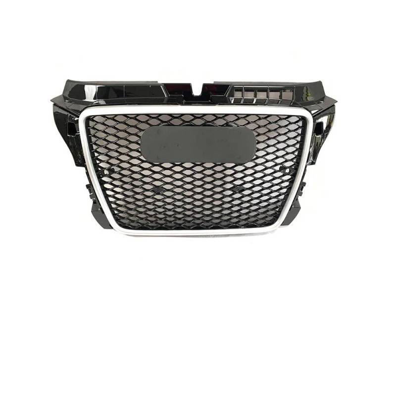 Auto Front Nieren Kühlergrill RS3-Kühlergrill im Wabenstil, passend für A3 8P 2008–2012, glänzend schwarzer Rahmen, Frontstoßstangengrill von YQZGRD