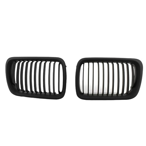 Auto Front Nieren Kühlergrill SCHWARZ E36 Kühlergrill ABS Front Ersatzhaube Nierengrill für E36 1997 1998 1999 für 318i 323i 325i 320i 328i von YQZGRD