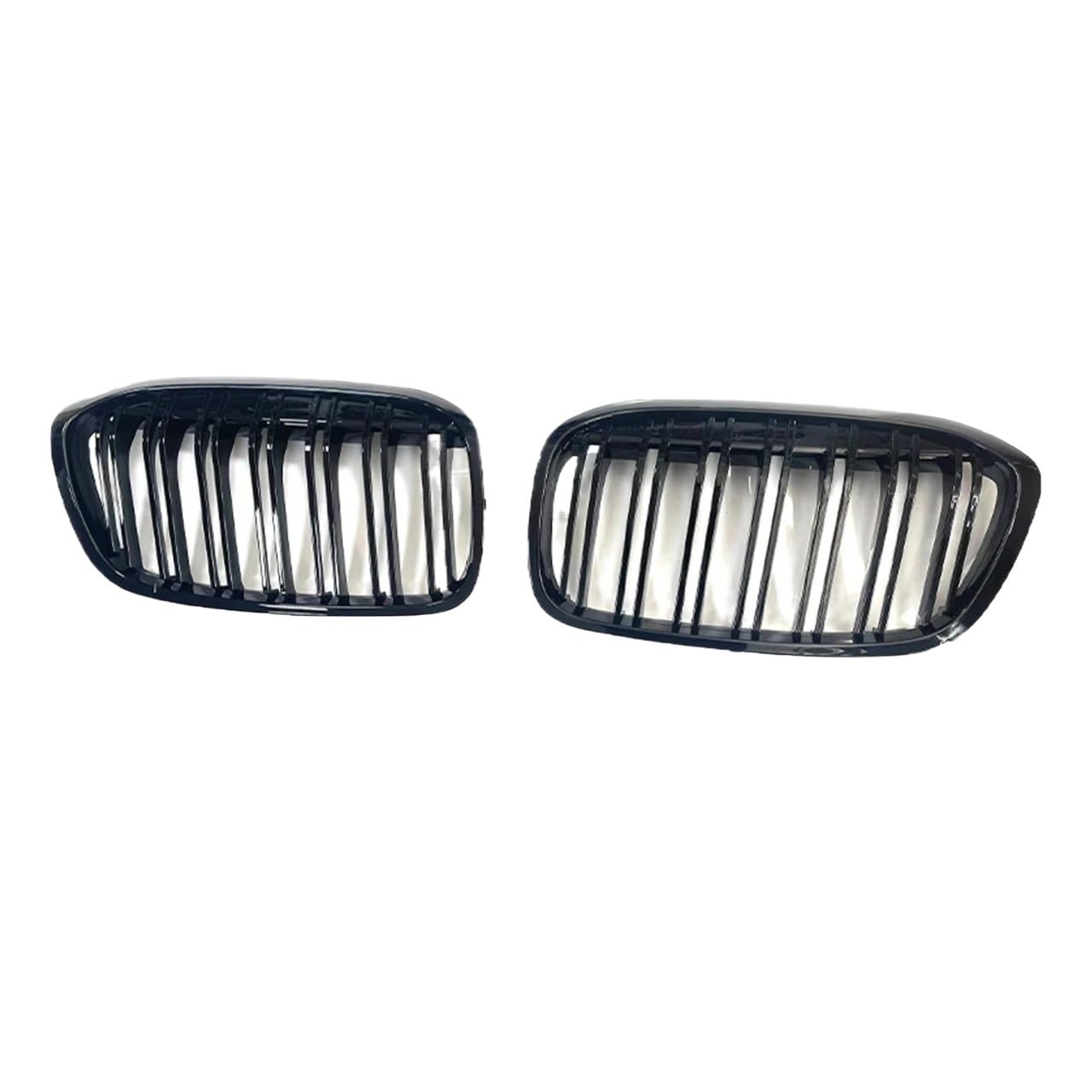 Auto Front Nieren Kühlergrill Schwarzer Frontgrill für 2er-Serie F45 2014–2018, einzelne Doppellamellen, Diamant-Nierengitter, Autozubehörteile von YQZGRD