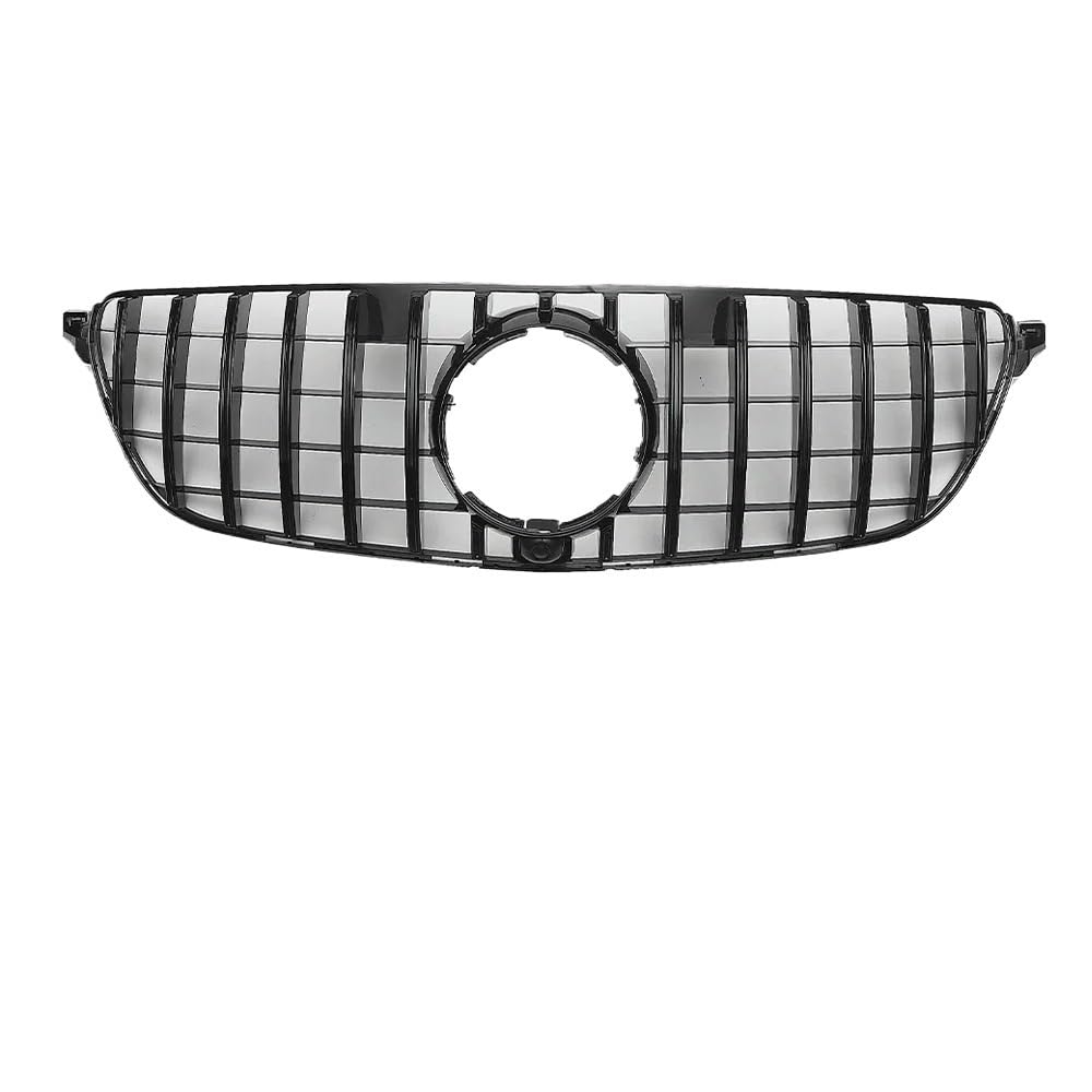 Auto Front Nieren Kühlergrill Silberner Frontstoßstangengrill im GTR-Stil für Benz GLE W166 2016–19 GLE300d GLE350 GLE350d GLE400 GLE43 AMG von YQZGRD