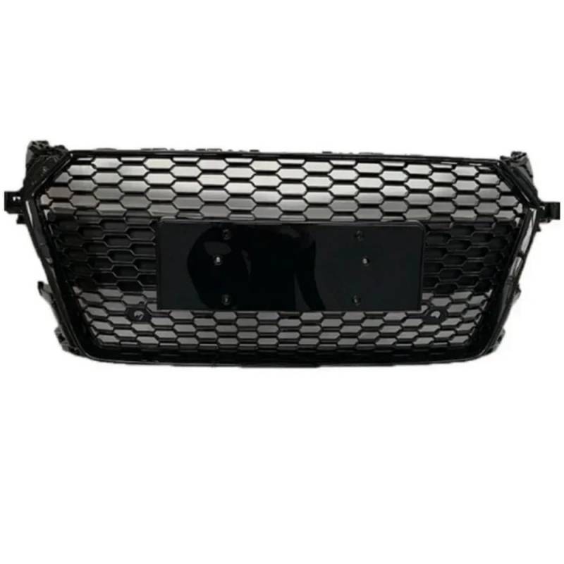 Auto Front Nieren Kühlergrill Vorne Sport Hex Mesh Hood Grill Schwarz Für TT/TTS 8S Glänzend Schwarz Für TTRS Stil 2015-2018 von YQZGRD