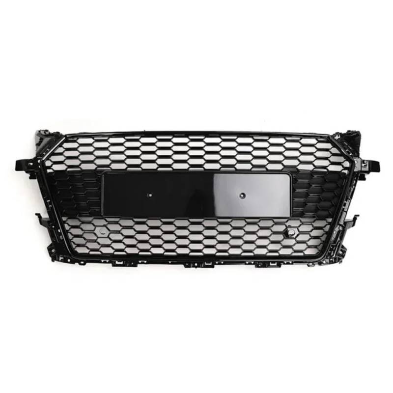 Auto Front Nieren Kühlergrill Vorne Sport Hex Mesh Hood Grill Schwarz Für TT/TTS 8S Glänzend Schwarz Für TTRS Stil 2015-2018 von YQZGRD