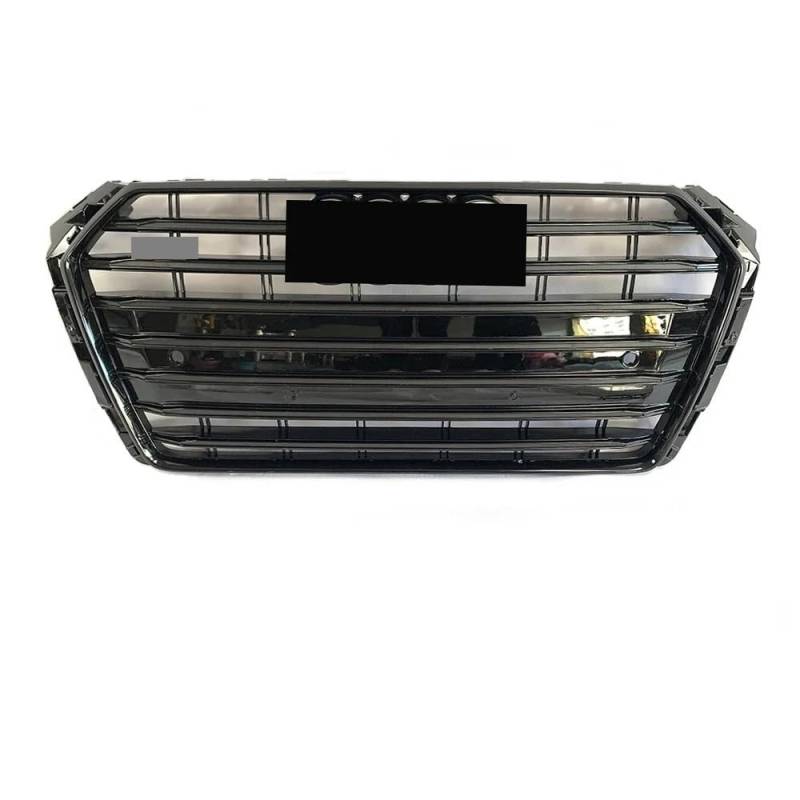 Auto Front Nieren Kühlergrill Vorne glänzend schwarz RS4 Style Stoßstangengrill passend für A4 S4 B9 2016–2019 bis RS4 Style Honeycomb Upper Grille von YQZGRD