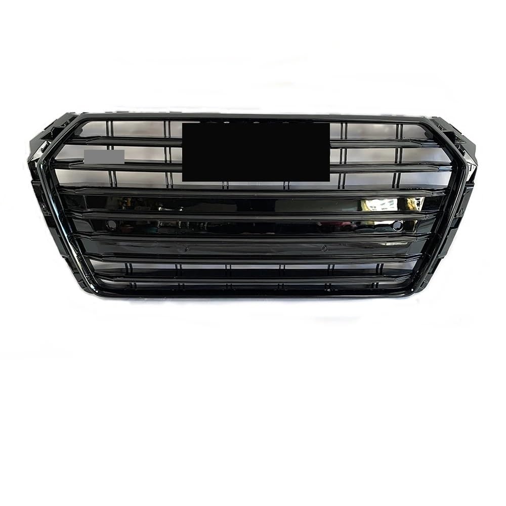 Auto Front Nieren Kühlergrill Vorne glänzend schwarz RS4 Style Stoßstangengrill passend für A4 S4 B9 2016–2019 bis RS4 Style Honeycomb Upper Grille von YQZGRD