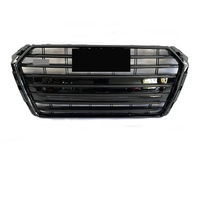 Auto Front Nieren Kühlergrill Vorne glänzend schwarz RS4 Style Stoßstangengrill passend für A4 S4 B9 2016–2019 bis RS4 Style Honeycomb Upper Grille von YQZGRD