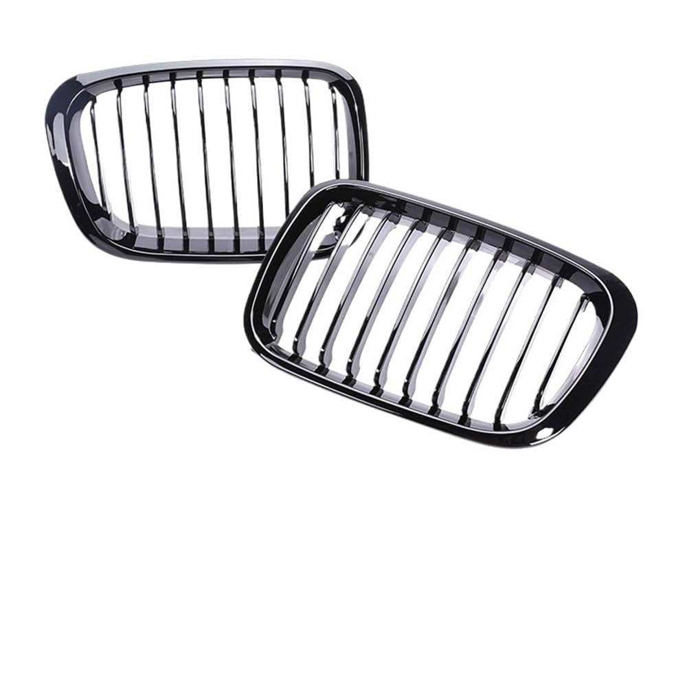 Auto Front Nieren Kühlergrill Vorne unten Stoßstange Nierengrills glänzend schwarz für 3er E46 1998–2001 2/4 Türen 325i 320i 330i Zubehör von YQZGRD