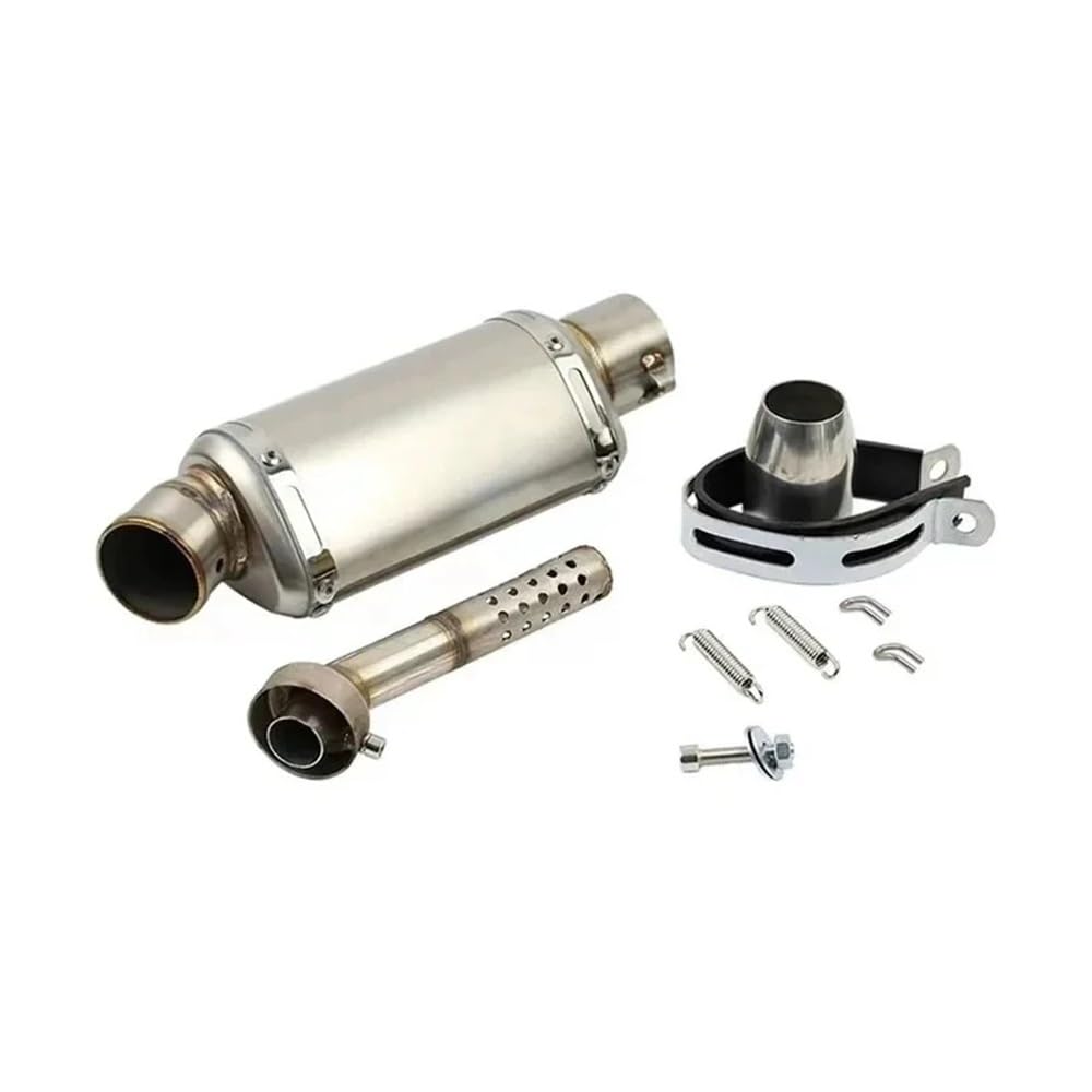 EndAuspuffrohr Motorrad 51mm Universal Motorrad Auspuff Schalldämpfer 310 370 440mm Für Fz6 Pcx125 100cc-1000cc Roller Schwanz Auspuff Schalldämpfer Rohr von YQZGRD