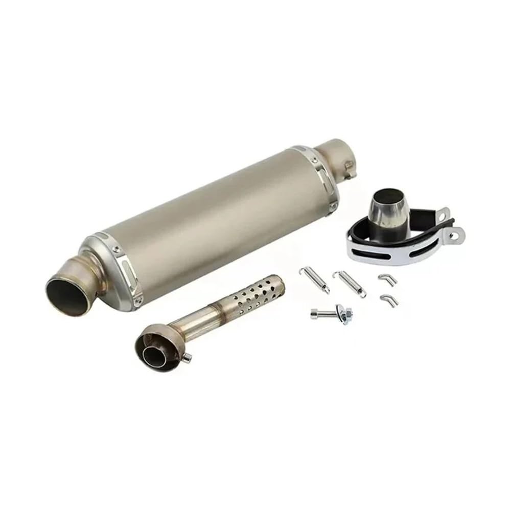 EndAuspuffrohr Motorrad 51mm Universal Motorrad Auspuff Schalldämpfer 310 370 440mm Für Fz6 Pcx125 100cc-1000cc Roller Schwanz Auspuff Schalldämpfer Rohr von YQZGRD