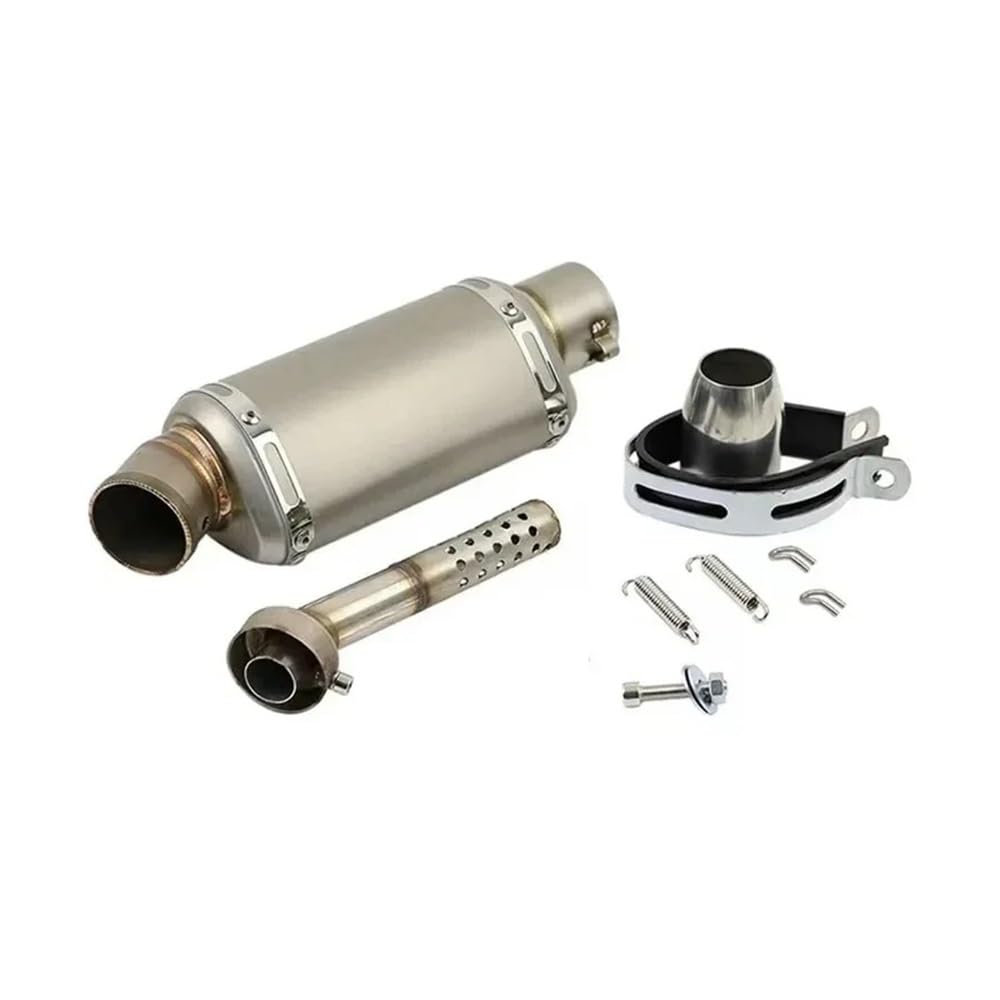 EndAuspuffrohr Motorrad 51mm Universal Motorrad Auspuff Schalldämpfer 310 370 440mm Für Fz6 Pcx125 100cc-1000cc Roller Schwanz Auspuff Schalldämpfer Rohr von YQZGRD