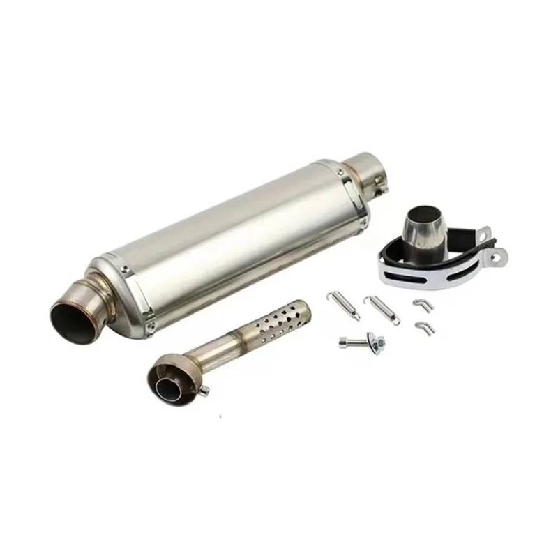 EndAuspuffrohr Motorrad 51mm Universal Motorrad Auspuff Schalldämpfer 310 370 440mm Für Fz6 Pcx125 100cc-1000cc Roller Schwanz Auspuff Schalldämpfer Rohr von YQZGRD