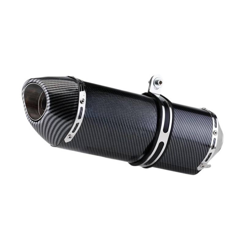 EndAuspuffrohr Motorrad 51mm Universal Motorrad Auspuff Schalldämpfer Für Pcx 125 150 C650gt Tmx530 Cb500 R77 Auspuff Hinten Rohr Endrohr von YQZGRD