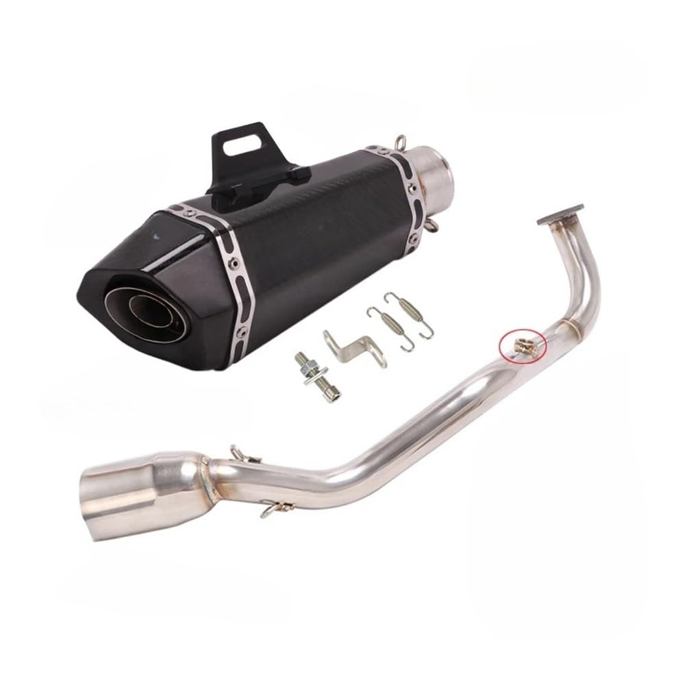 EndAuspuffrohr Motorrad Für Y&amaha NMAX 125 155 NMAX125 NMAX155 2021-2023 Motorrad Front Link Rohr Auspuffrohr Schalldämpfer Verbindungsrohr von YQZGRD