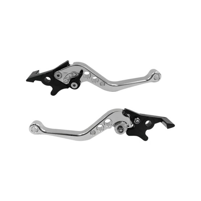 Lenker Bremse Handbremse Hebel 2PCS Universal Legierung Motorrad Brems Griff Einstellbare Zugstange Motorrad Umgerüstet Kupplung Trommel Bremshebel Griff 2023 von YQZGRD