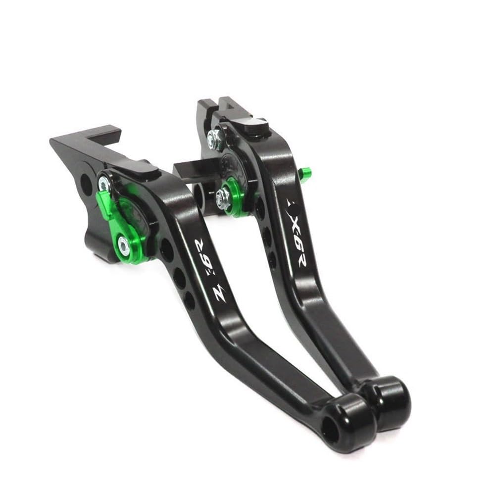 Lenker Bremse Handbremse Hebel ZX-6R Motorradzubehör Für K&awasaki ZX 636 ZX 6R ZX636 2000–2004 ZX6R 2000–2016, Verstellbare Bremsgriff-Kupplungshebel von YQZGRD