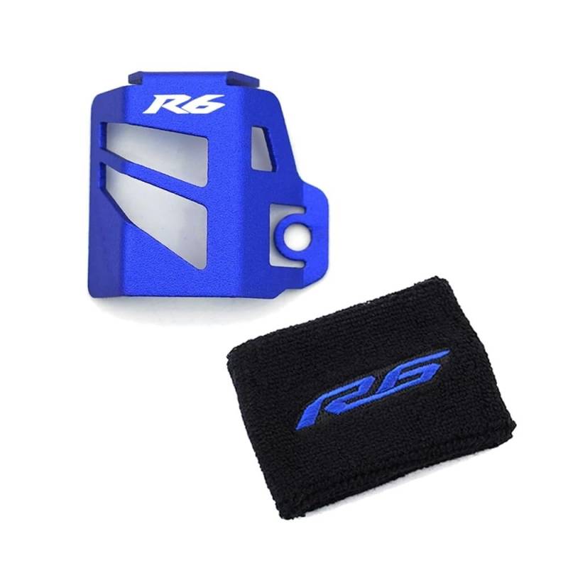 Reservoir Fluid Cover Bremsflüssigkeitsbehälter Für R6 YZF R6 2011-2020 R6 2021-2023 Motorrad CNC Hinten Brems Flüssigkeit Reservoir Socke Schutz Abdeckung Schutz Öl Tasse Schutz von YQZGRD