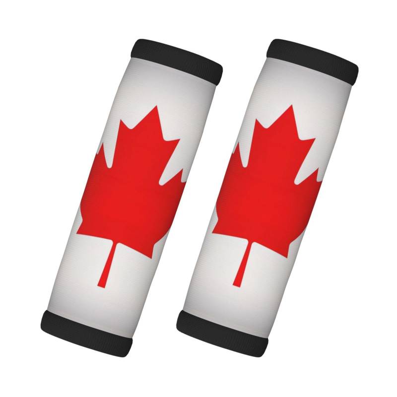 Gepäckgriff-Umwicklung mit kanadischer Flagge, Gepäckhahn-Identifikatoren für Reisen, Kofferanhänger, 2 Stück von YQxwJL