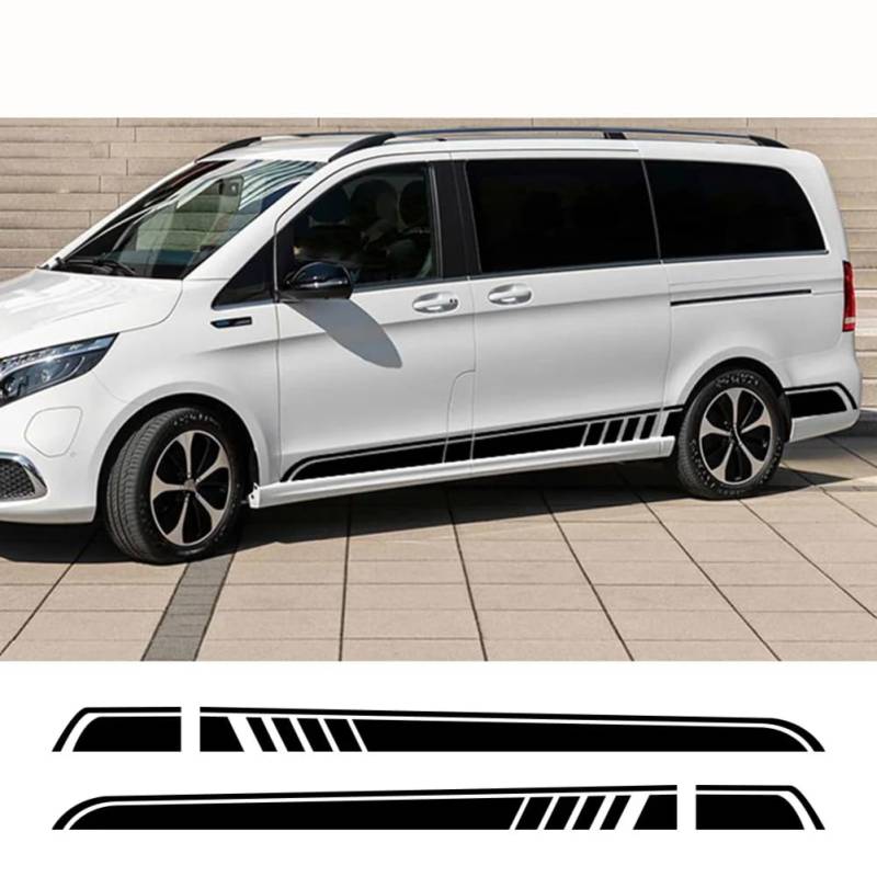 2 STÜCKE Auto Aufkleber, für Mercedes Benz Vito V Klasse Viano W447 V260 W639 W638 Marco Polo Camper Van Tuning Zubehör Vinyl Aufkleber von YREAJZVS