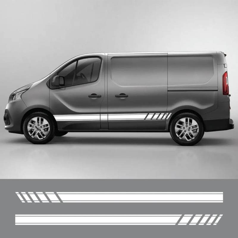 2PCS Auto Tür Aufkleber, für Renault Trafic 3 2 FIAT Talento Nissan NV300 Vauxhall Vivaro Camper Van Vinyl Film Aufkleber Zubehör von YREAJZVS