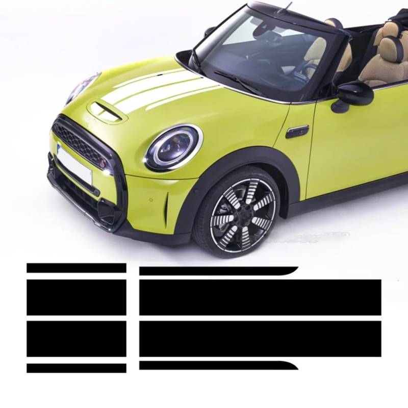 Auto Motorhaube Streifen Motorabdeckung Taligate Kofferraum Aufkleber, für Mini John Cooper Works F56 F55 F57 R56 R57 R58 R59 JCW Zubehör von YREAJZVS