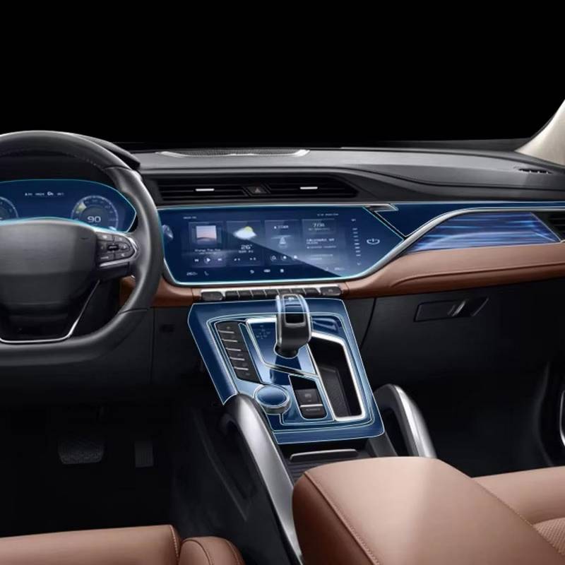 YREAJZVS TPU-Auto-Innen-Navigations-Armaturenbrett-Display, kratzfeste Folie für Geely Atlas Pro Azkarra Boyue 2021 von YREAJZVS