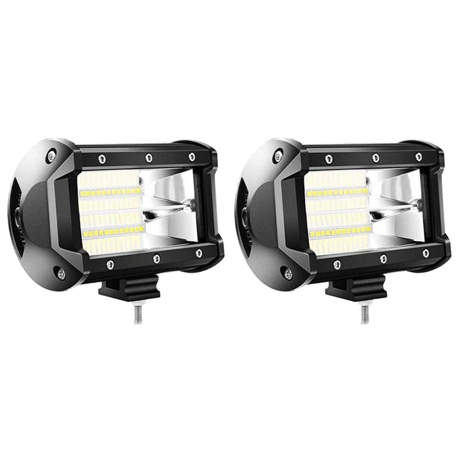 YRHome 72W LED Zusatzscheinwerfer Arbeitsscheinwerfer Scheinwerfer Flutlicht Offroad Arbeitslicht IP67 Wasserdicht LKW UTV SUV (2 x 72W) von YRHome