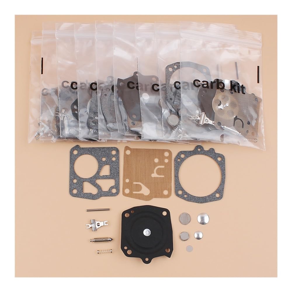 10 Teile/los Vergaser Carb Reparatur Kit Fit for HUSQVARNA 61 266 268 272 281 288 Kettensägen Ersetzen RK-23HS, RK 23HS von YRcEKH