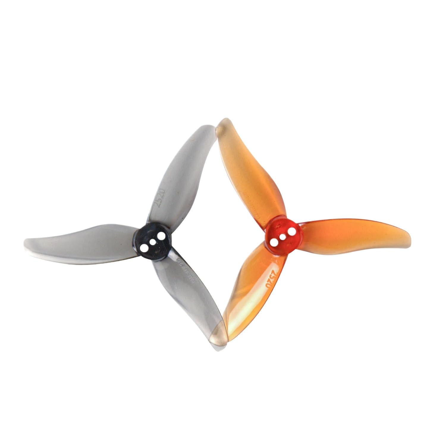 12 Paar Hurricane 2520 2,5 x 2 x 3 3 PC-Propeller für kompatible Freestyle 2,5-Zoll-Drohnen 1106 1404 12CW 12CCW(12 Pairs Grey) von YRcEKH