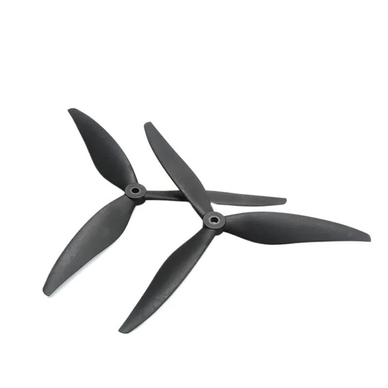 7X4X3 7040 7 zoll Tri-Propeller Schwarz 1CW 1CCW Fiberglas Nylon Für 7 zoll RC Drone Kompatibel DIY Zubehör 2/4/20PCS(7040 7inch 1Pairs) von YRcEKH