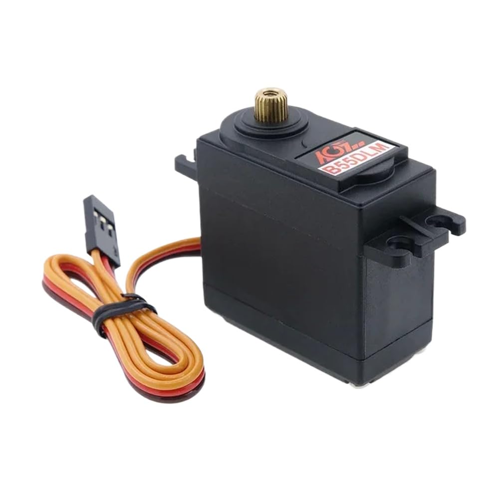 Drehmoment Digitaler Lenkservomotor AGFRC Metallgetriebe B55DLM B55DLS 17 kg 11,5 kg kompatibel mit Roboter RC Auto Flugzeug Boot(B55DLM x1pcs) von YRcEKH