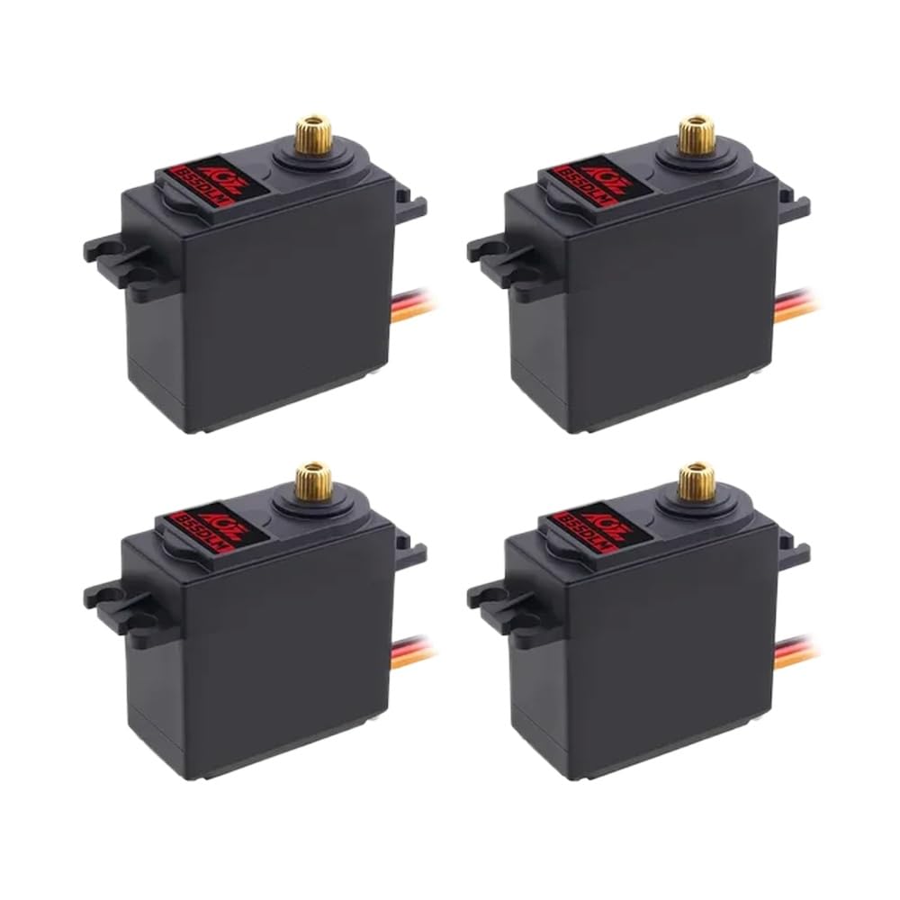 Drehmoment Digitaler Lenkservomotor AGFRC Metallgetriebe B55DLM B55DLS 17 kg 11,5 kg kompatibel mit Roboter RC Auto Flugzeug Boot(B55DLM x4pcs) von YRcEKH