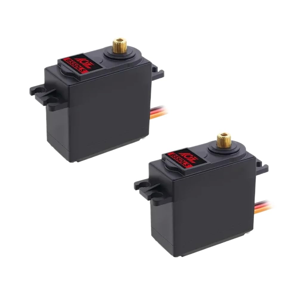 Drehmoment Digitaler Lenkservomotor AGFRC Metallgetriebe B55DLM B55DLS 17 kg 11,5 kg kompatibel mit Roboter RC Auto Flugzeug Boot(B55DLS x2pcs) von YRcEKH