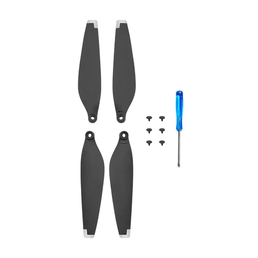 Drohnenpropeller 6030 für 3 Pro, kompatibel mit Schnellspanner, austauschbares, geräuscharmes Zubehör, 1/2/4 Paar(1 pair Silver edge) von YRcEKH