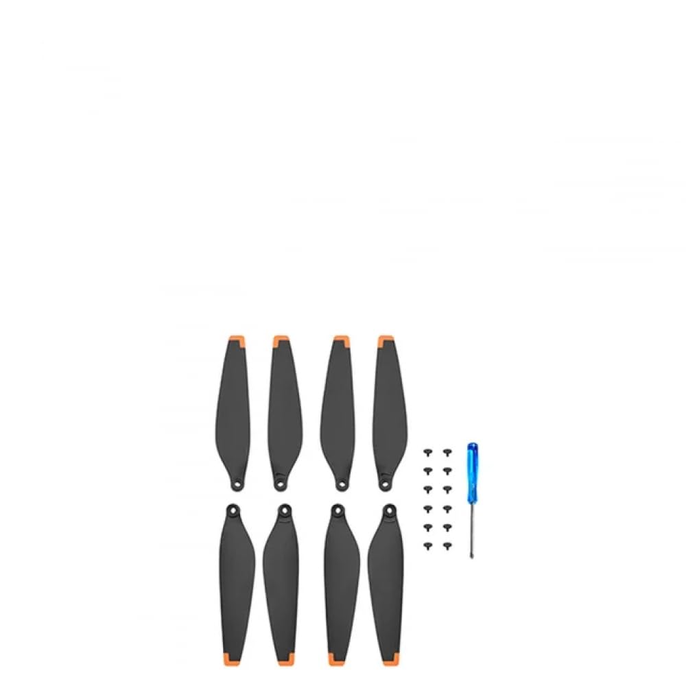 Drohnenpropeller 6030 für 3 Pro, kompatibel mit Schnellspanner, austauschbares, geräuscharmes Zubehör, 1/2/4 Paar(2 pair orange) von YRcEKH