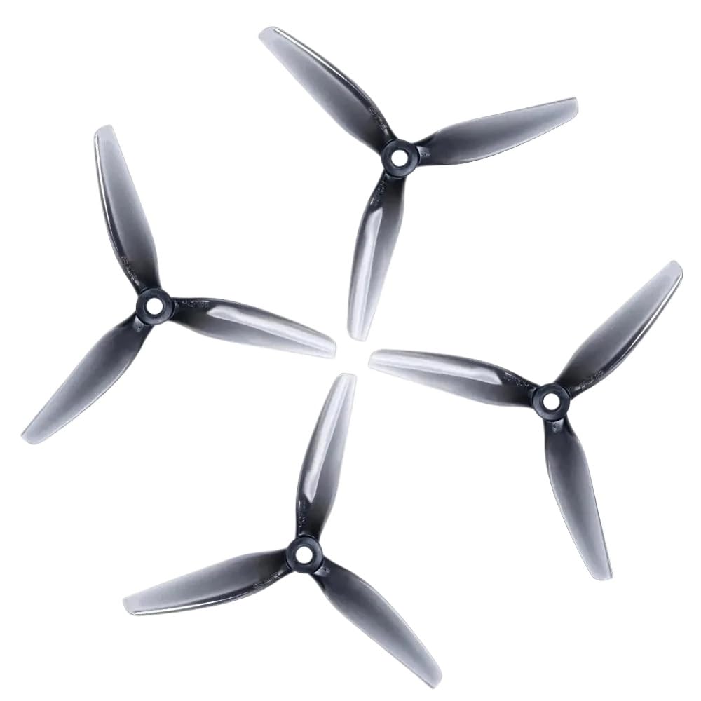 Ethix S5 Hellgraue Polycarbonat-Drohnenpropeller, 10 Paar, 10 CCW und 10 CW, kompatibel mit verschiedenen Modellen von YRcEKH