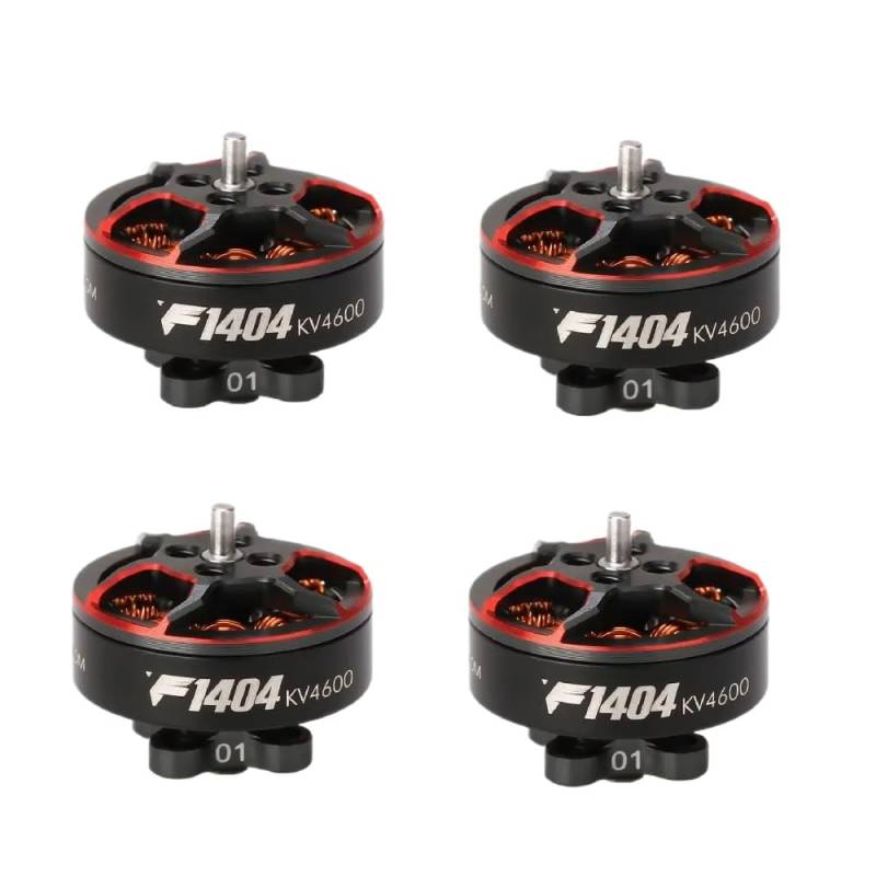 F1404 1404 3800KV 4600KV 3-4S 9,1g Bürstenloser Motor für 2,5-4 Zoll Cinewhoop kanalisierte FPV-Renndrohnen, kompatibel mit RC-Flugzeugen(4PCS 3800KV) von YRcEKH