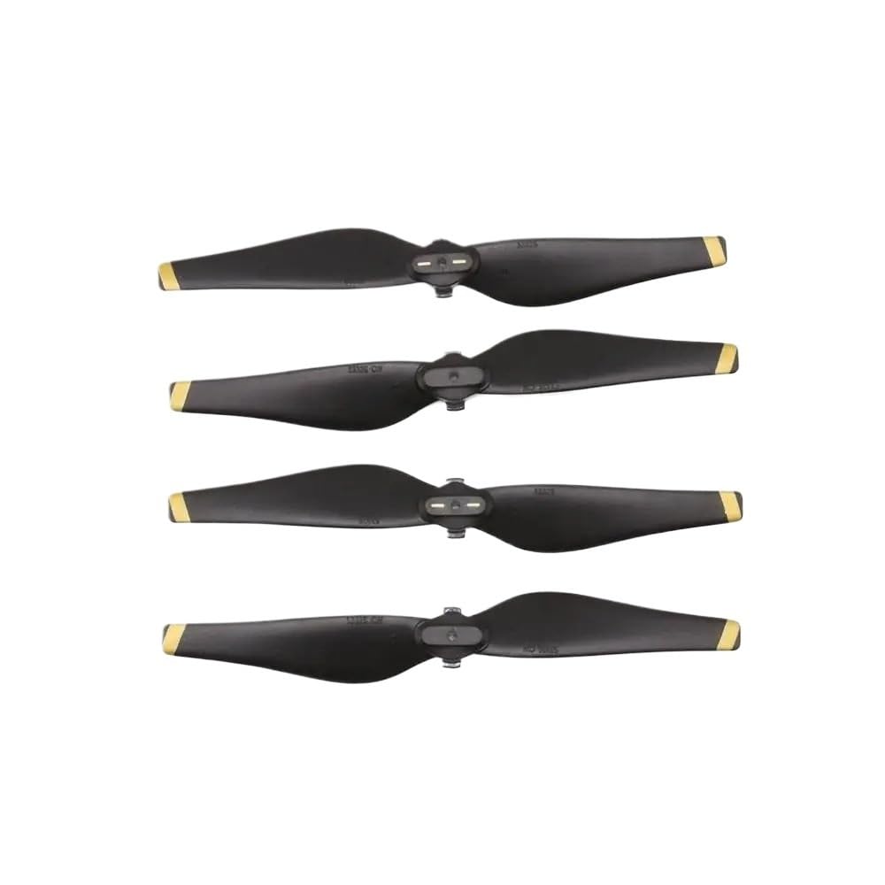 Geräuscharme Schnellspannpropeller 2 Paar für Luftdrohne CW CCW faltbare Ersatzteile Kompatibles Zubehör(Golden) von YRcEKH