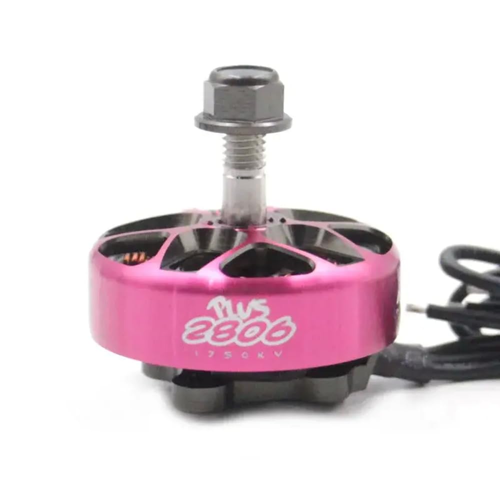 SmooX 2806 Plus Bürstenloser Motor 1350 kV 1750 kV 4–6S, kompatibel mit 7-Zoll-Propeller für Drohnen, die Langstreckenflüge fahren(1pc 1750kv Pink) von YRcEKH