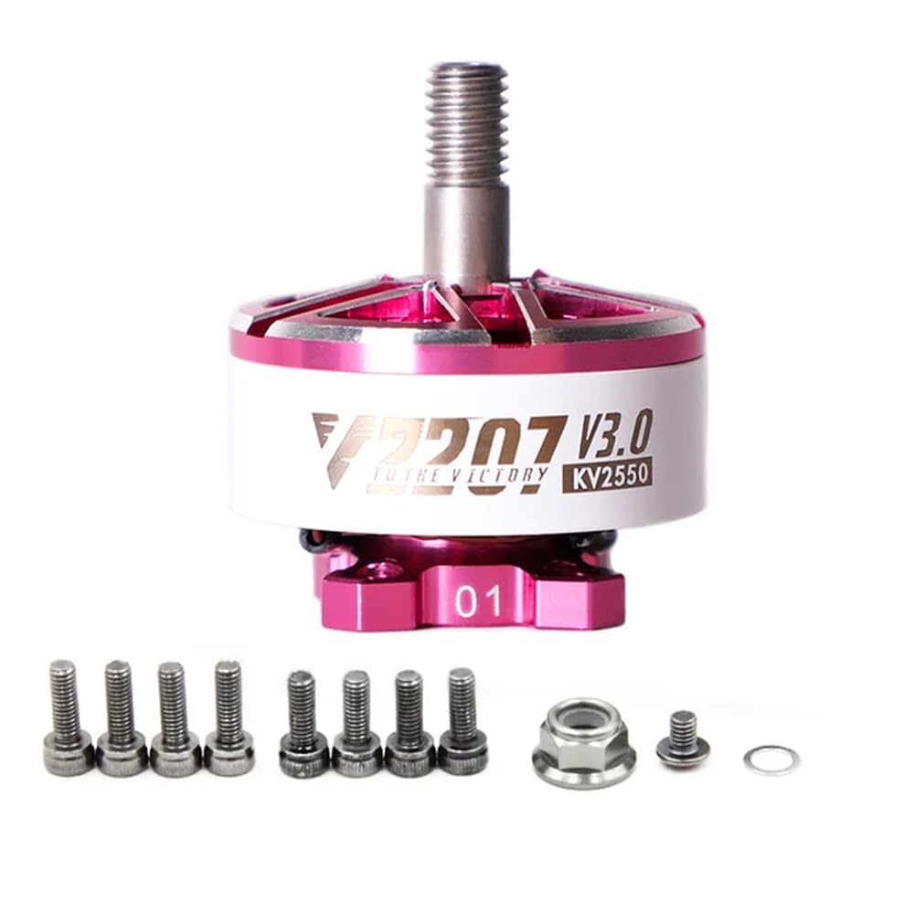 V2207 V3 Bürstenloser Motor KV1750 KV1950 KV2050 KV2550 Kompatibel mit 4-6S RC Racing Drone Quadcopter Teilen 1 bis 4 Packungen(1PCS KV2550) von YRcEKH