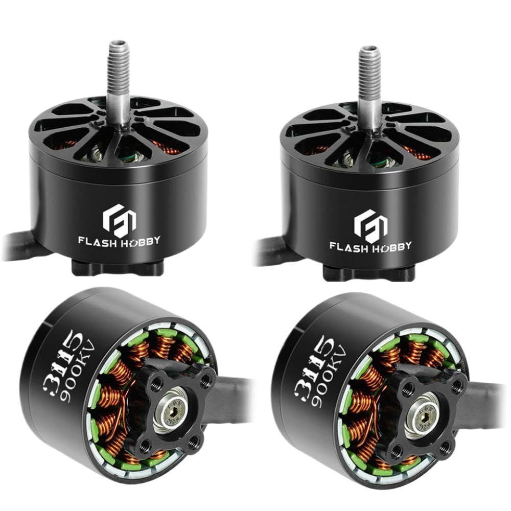 YRcEKH Bürstenloser Motor 900KV für 6S LiPo, kompatibel mit 9 Zoll 10 Zoll Long Range Freestyle- und Cinelifter-Drohnen(4pcs A3115 900KV) von YRcEKH