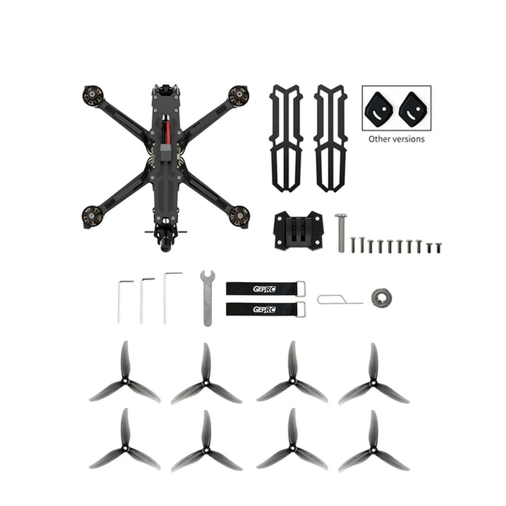 YRcEKH Vapor-X5 Vapor-X6 O3 Wasp Link HD Freestyle Drohne X-förmiges Design 5 Zoll 6 Zoll kompatibles digitales Spielzeug mit bürstenlosem Motor(X5 Wasp TBS RX) von YRcEKH