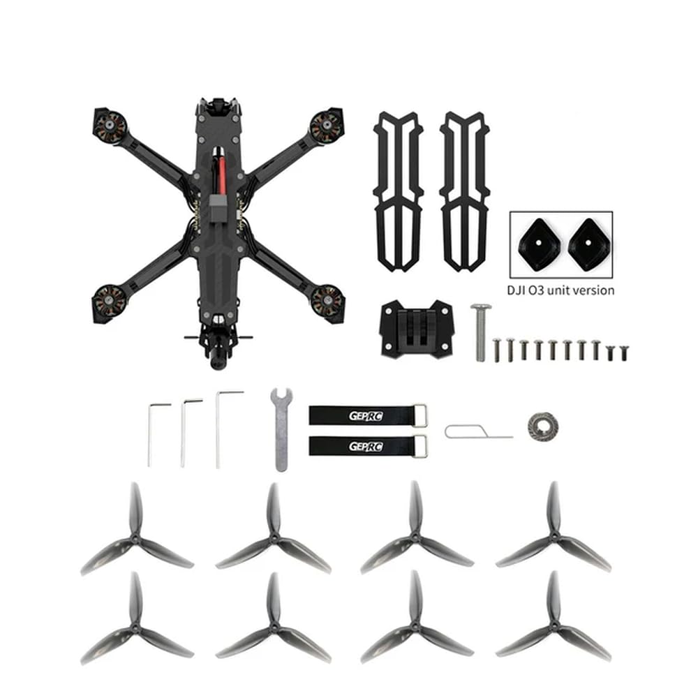 YRcEKH Vapor-X5 Vapor-X6 O3 Wasp Link HD Freestyle Drohne X-förmiges Design 5 Zoll 6 Zoll kompatibles digitales Spielzeug mit bürstenlosem Motor(X6 O3 ELRS 2.4G) von YRcEKH