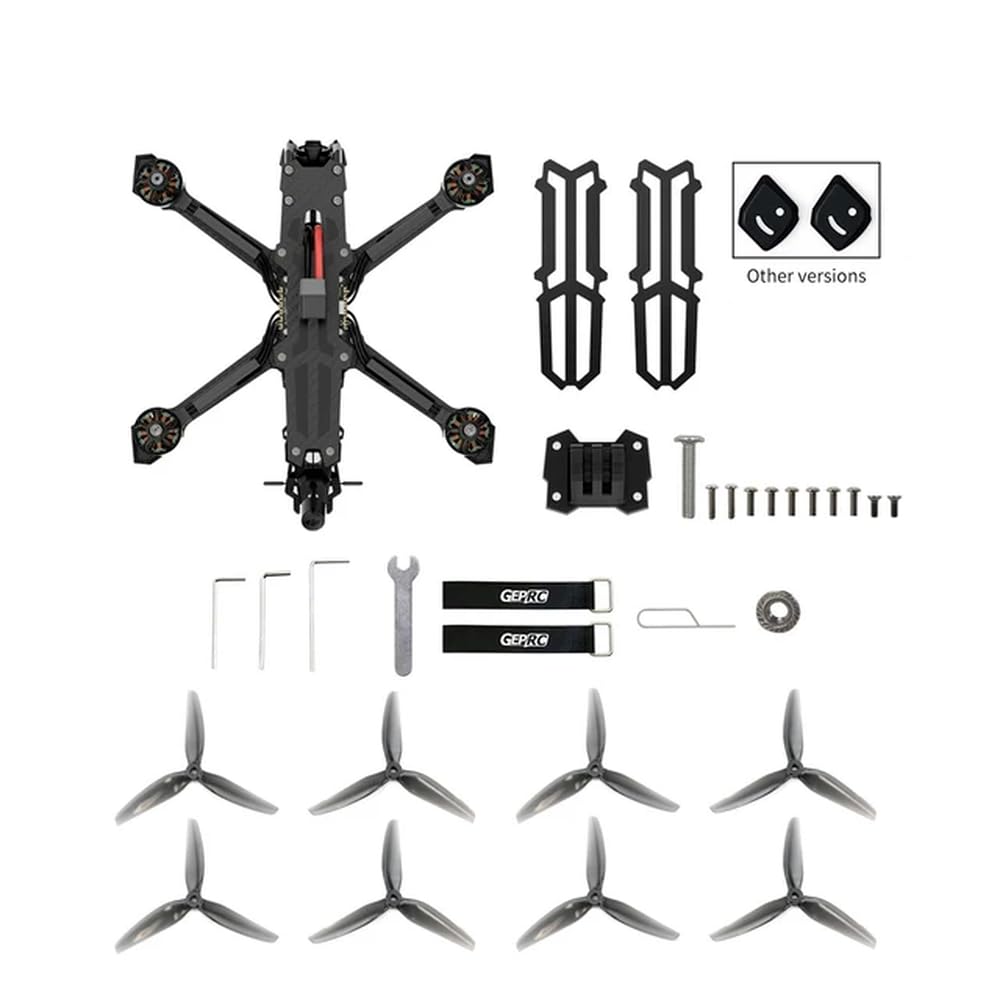 YRcEKH Vapor-X5 Vapor-X6 O3 Wasp Link HD Freestyle Drohne X-förmiges Design 5 Zoll 6 Zoll kompatibles digitales Spielzeug mit bürstenlosem Motor(X6 Wasp PNP) von YRcEKH