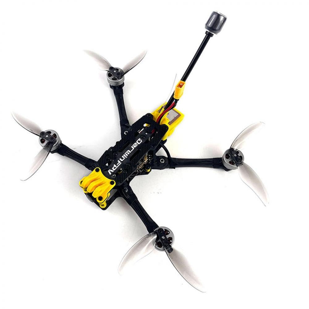 Zusammenklappbare 4-Zoll-3S-RC-FPV-Renndrohne mit großer Reichweite DarwinFPV FoldApe4 Sub250 ELRS mit GPS, kompatibel mit Analog oder O3, KEINE Kamera, KEIN VTX(ELRS 2.4GHz Analog) von YRcEKH