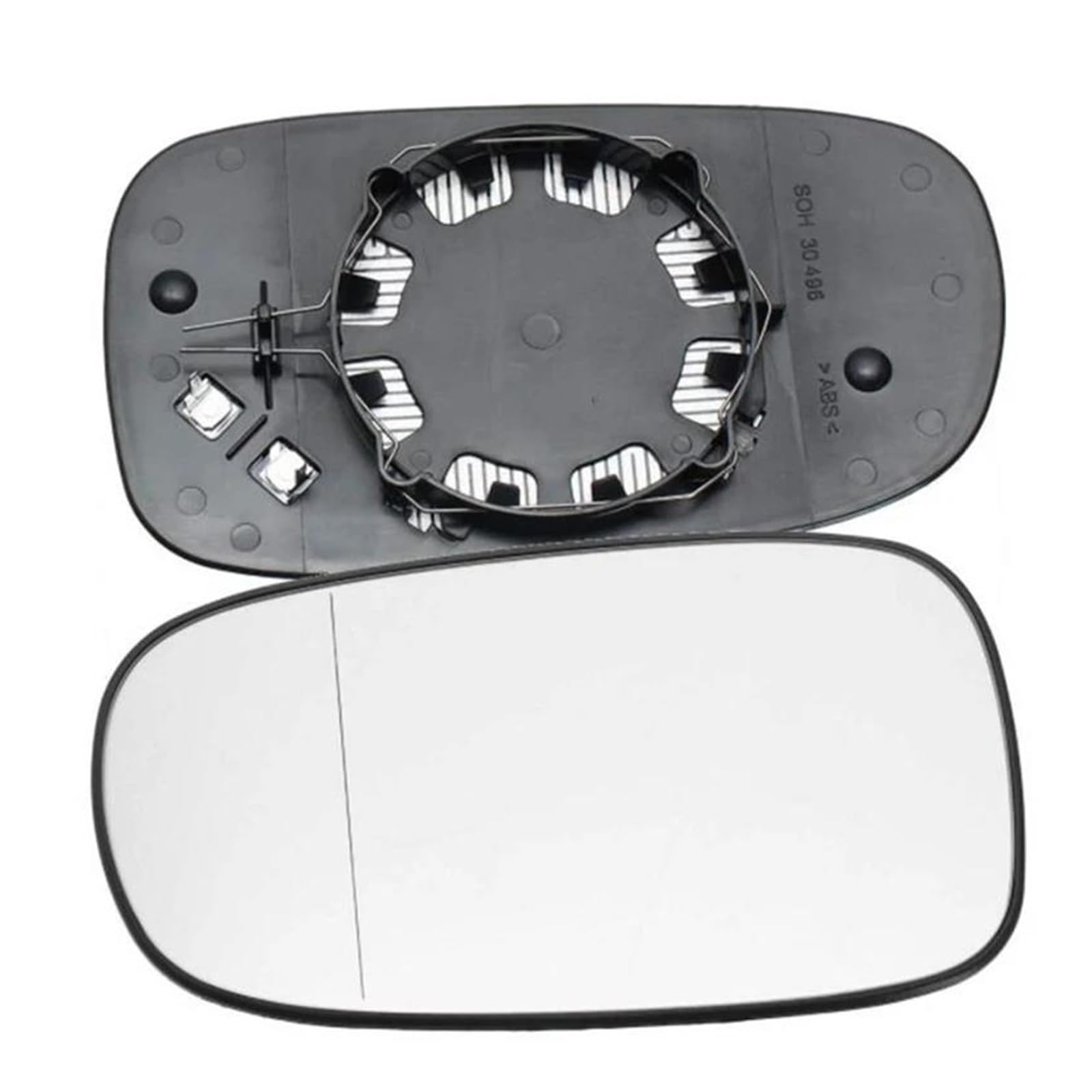 Auto Spiegelglas Auto-Fahrerseiten-Außenspiegelglas, Beheizt, Weitwinkel, Rückansicht, Rückspiegelplatte 30495 30456, Für Saab 93 95 9-3 9-5 2003-2012 Außenspiegel Glas(Pair) von YSFGOFJGO