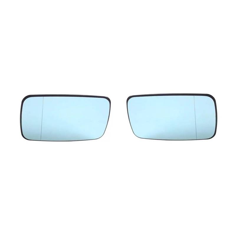 Auto Spiegelglas Beheiztes Seitenspiegelglas Für E46 1998-2006 Rückspiegel Für E39 1997-2003 Beheiztes Türflügel-Rückspiegelglas Außenspiegel Glas(A pair Blue) von YSFGOFJGO