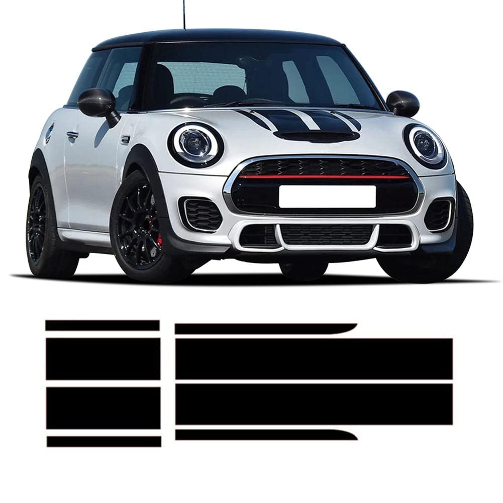 Auto Motorhaube Streifen Motorhaube Aufkleber Motorabdeckung Heckklappe Körper Aufkleber, Für Mini Cooper R56 R57 R58 R59 F55 F56 F57 JCW, Seitenschweller Aufkleber von YSLR