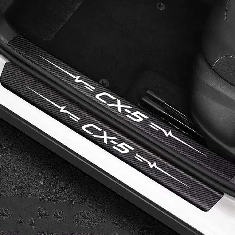 4pcs Auto Einstiegsleisten Schutz, Für Mazda CX-5 CX5 Door Sill Kick Plates Stoßstangenschutz Willkommens-Pedalstreifen von YSOCKS