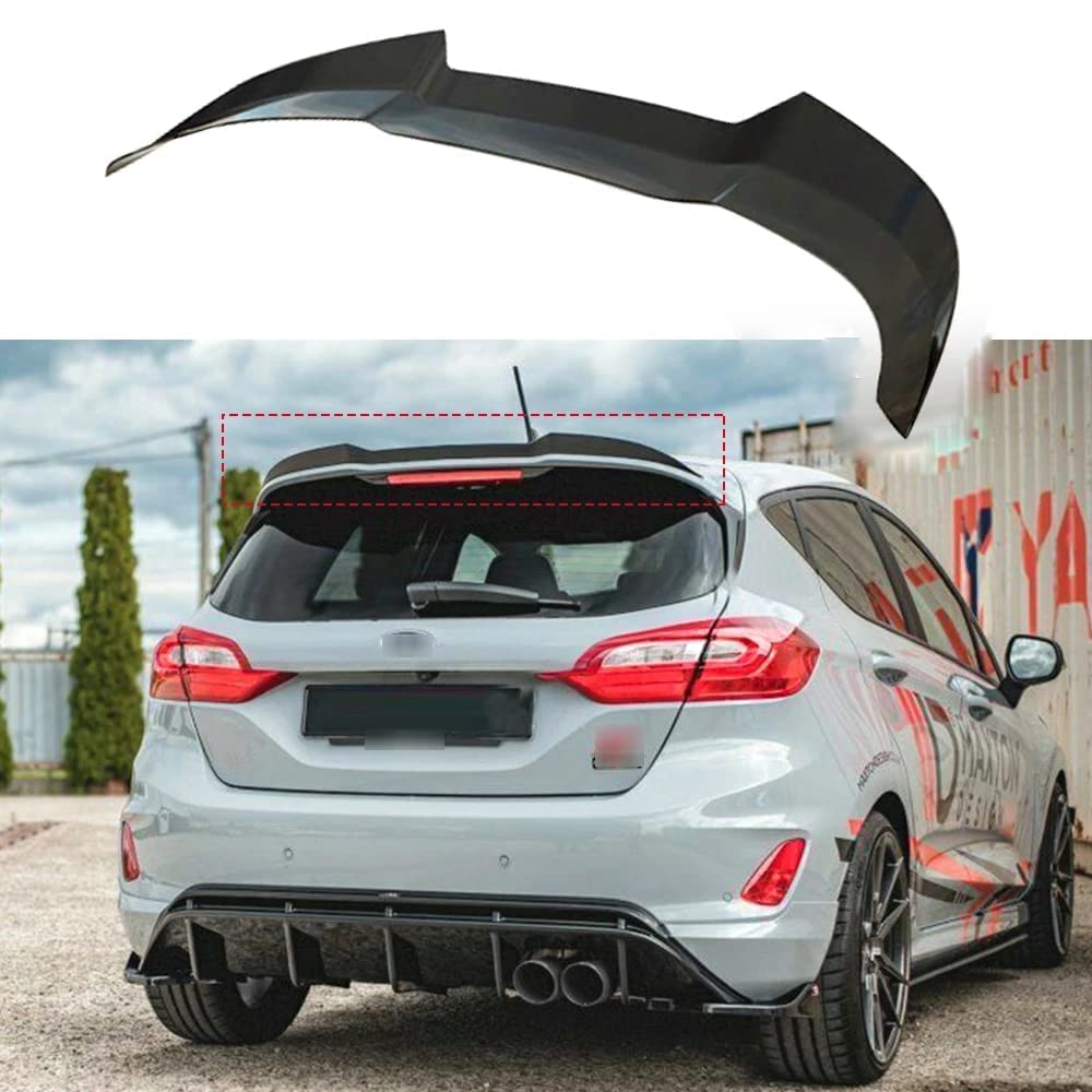 YSOLDA Auto Heckspoiler für F-ord Fiesta ST MK8 2018 2019 2020, Auto-Heckflügel Kofferraumspoiler Performance Flügel Lippe Kofferraum Spoiler Automodifikation Zubehör von YSOLDA