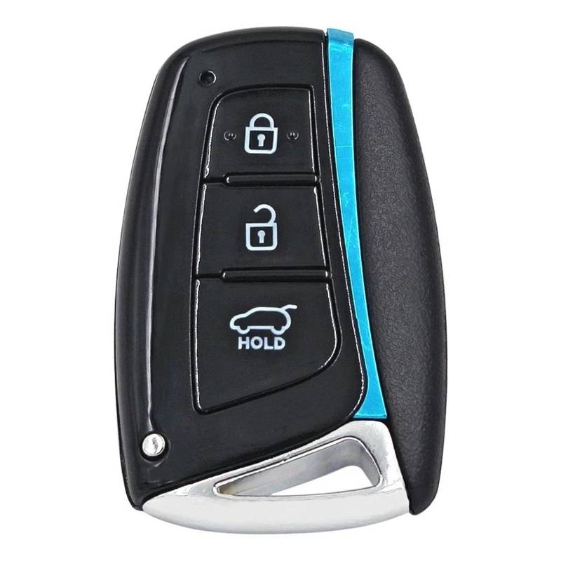 schlüsselgehäuse Für Hyundai Für Santa Fe 2011 2012 2013 2014 2015 3/4 Taste Remote Key Shell Fall Auto Schlüssel Gehäuse Abdeckung autoschlüssel hülle(3 Button Shell) von YSPOKJ