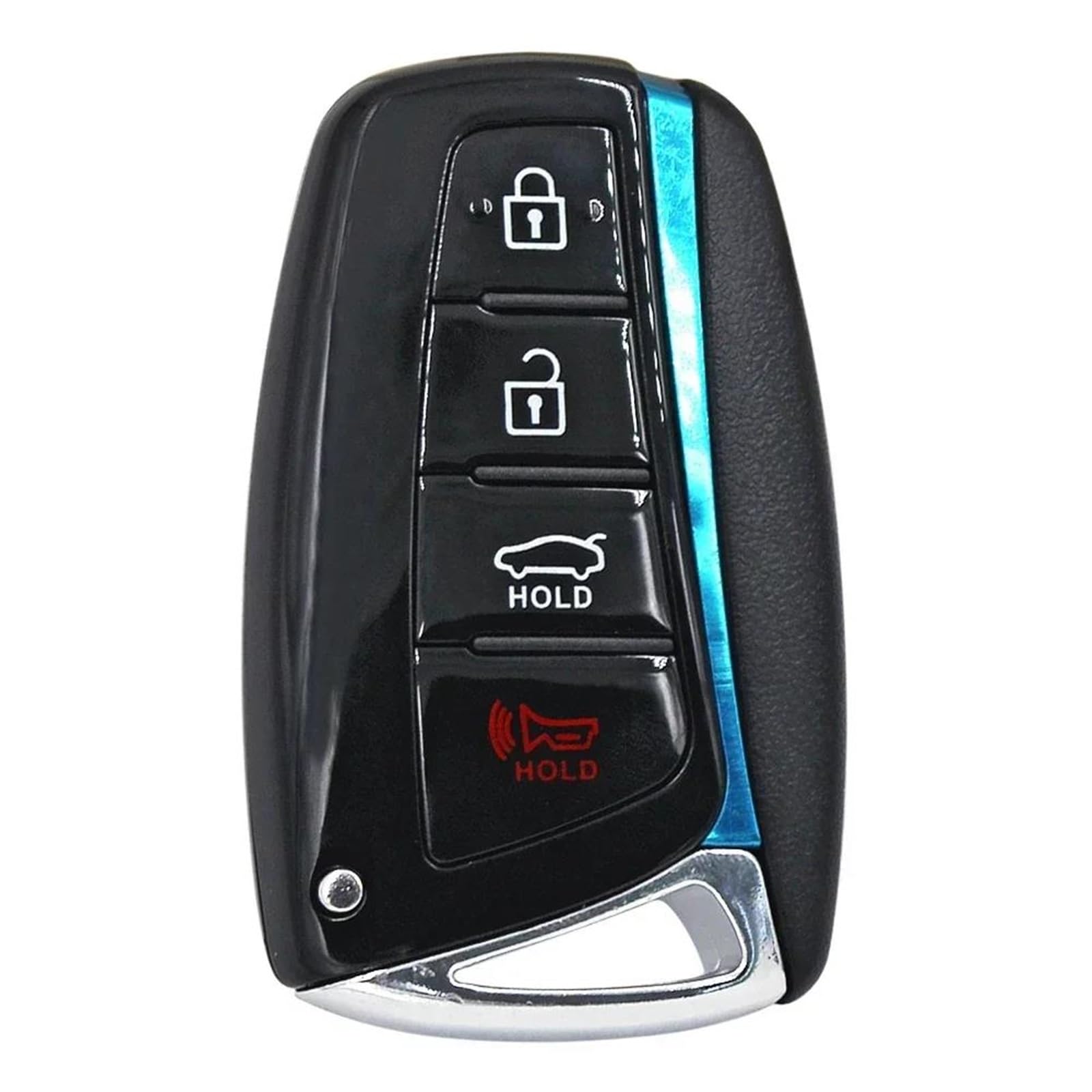 schlüsselgehäuse Für Hyundai Für Santa Fe 2011 2012 2013 2014 2015 3/4 Taste Remote Key Shell Fall Auto Schlüssel Gehäuse Abdeckung autoschlüssel hülle(4 Button Shell) von YSPOKJ